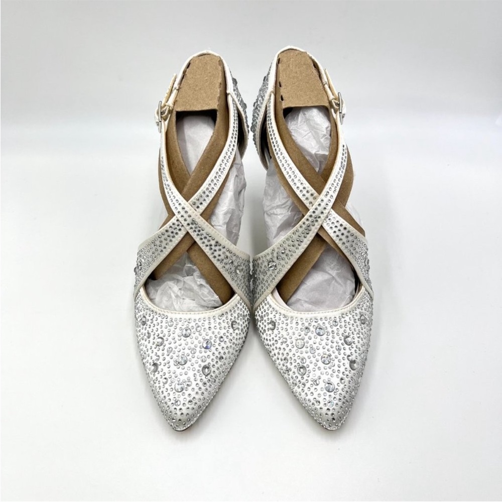 Jessica Simpson Sparkling Silver Heels